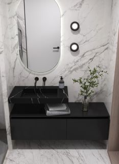 Раковина Armadi Art Flat 859-080-NM 80 см nero marquina